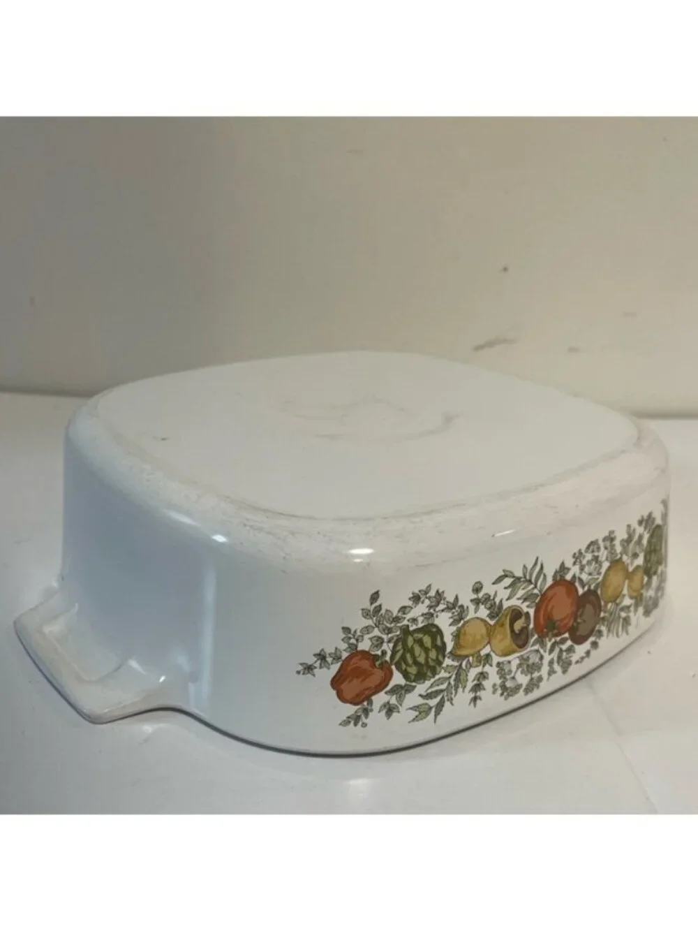 Vintage Corning Ware Spice of Life Casserole Dish with Lid – 8” x 8”